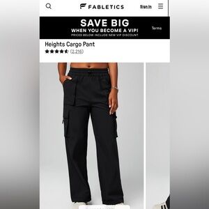 Brand new - Fabletics Heights Cargo Pants - black